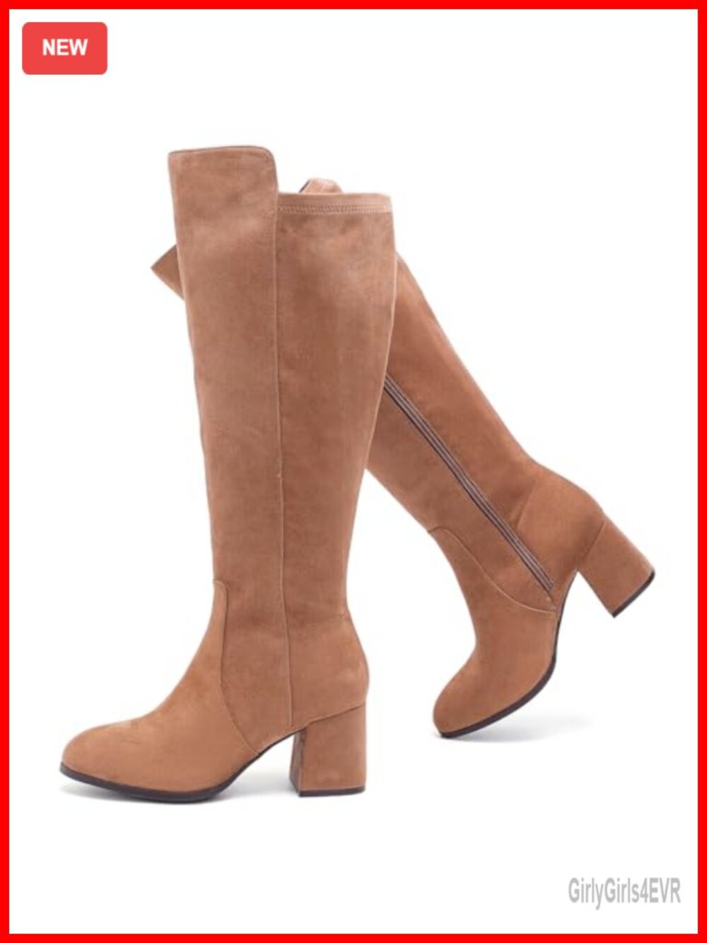 Extra Wide Calf Knee High Boots Faux Leather Memory Foam Wide Calf Fit